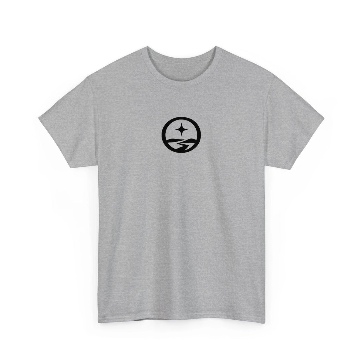 Somewhere Journey Mark tee in Sport Grey, front view